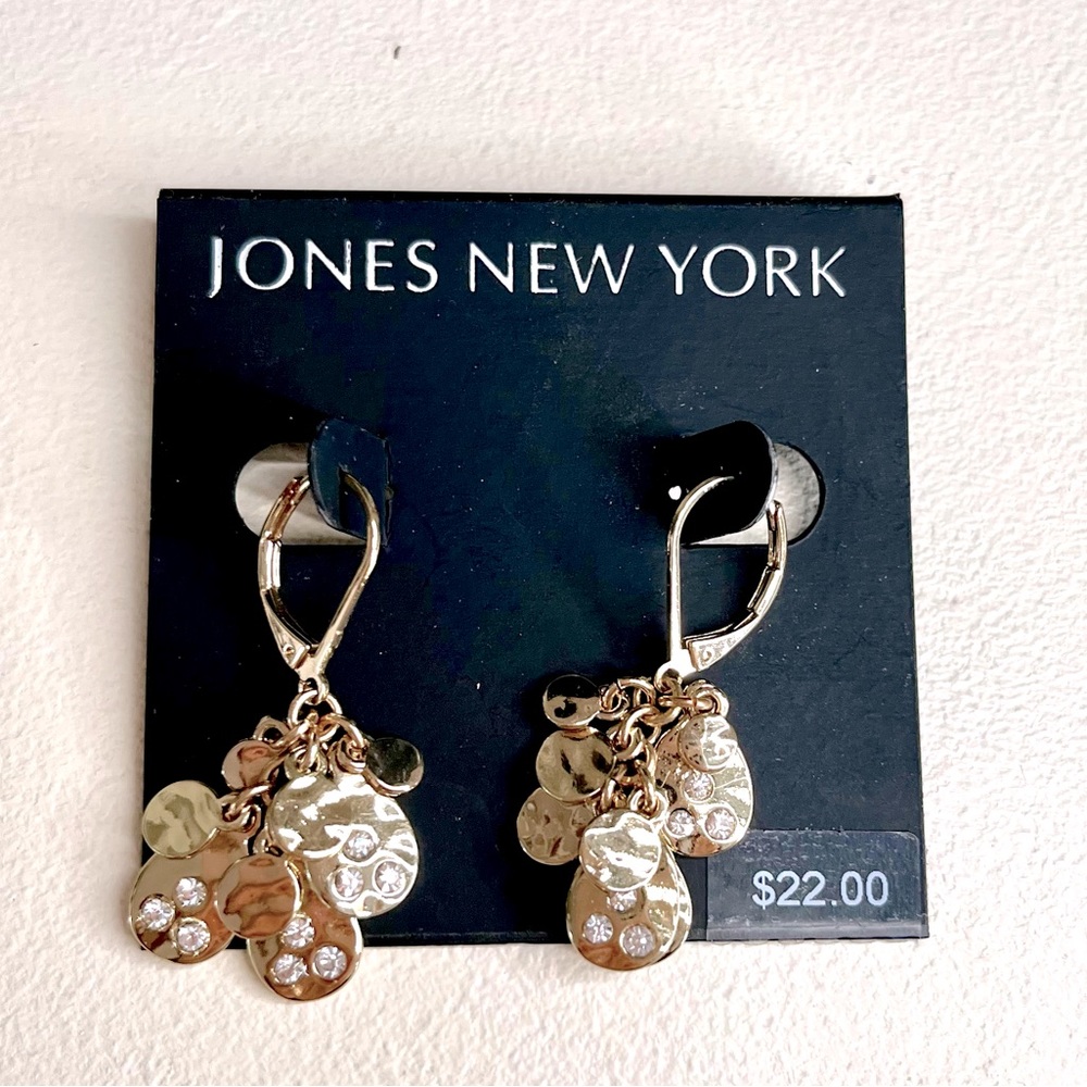 Crystal Dangle Earrings by Jones New York